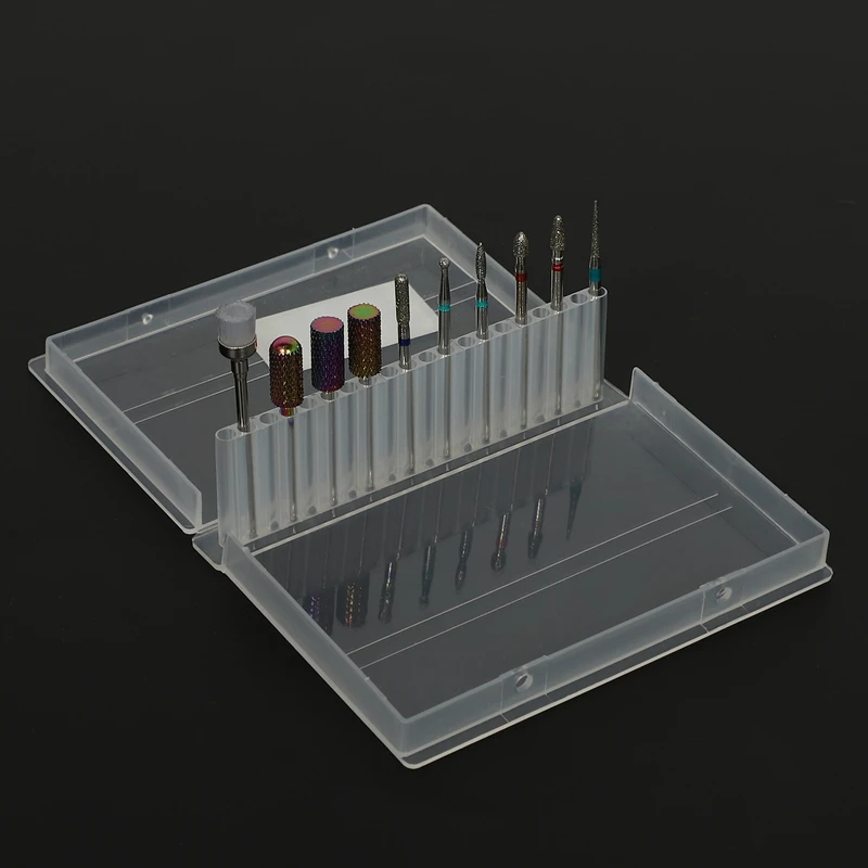 

Polishing Head Set 10 Pieces Of High-End Colorful Tungsten Steel Grinding Head Set Nail Polisher Accessories