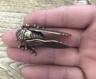 Dongcode коллекция чистой меди твердая латунь известная бронза цикады размещение