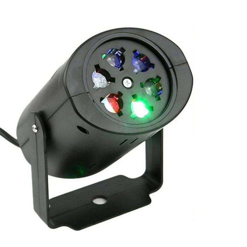 

LED Snowflake Projection Light Colorful Rotating RGB Color Christmas Stage lamp anime garland home new year decorations 2021