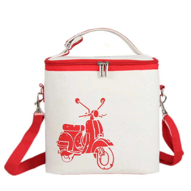Портативная Сумка кулер с изоляцией через плечо Термосумка для пикника ланч тоут
