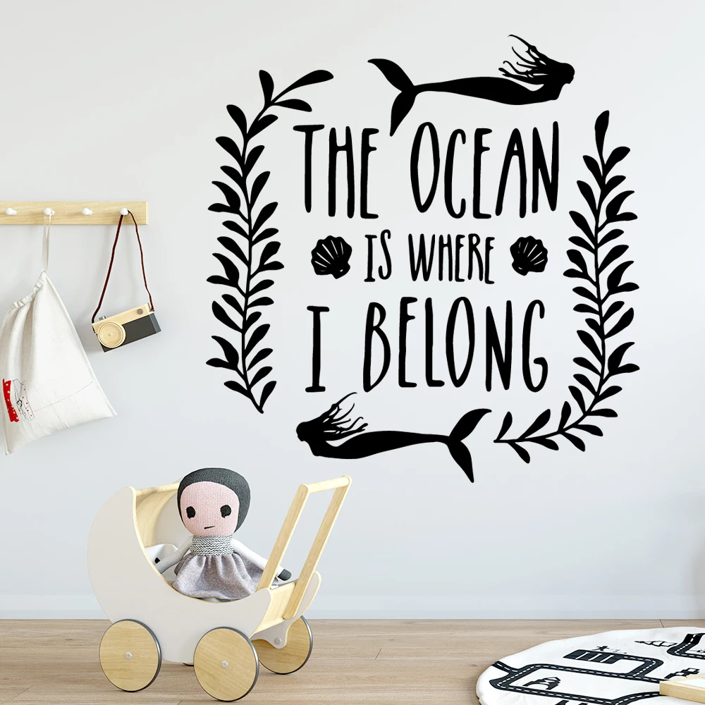 

Горячая Распродажа океана стикер Pvc Wall Art Наклейки современная мода Wallsticker виниловые наклейки для украшения комнаты