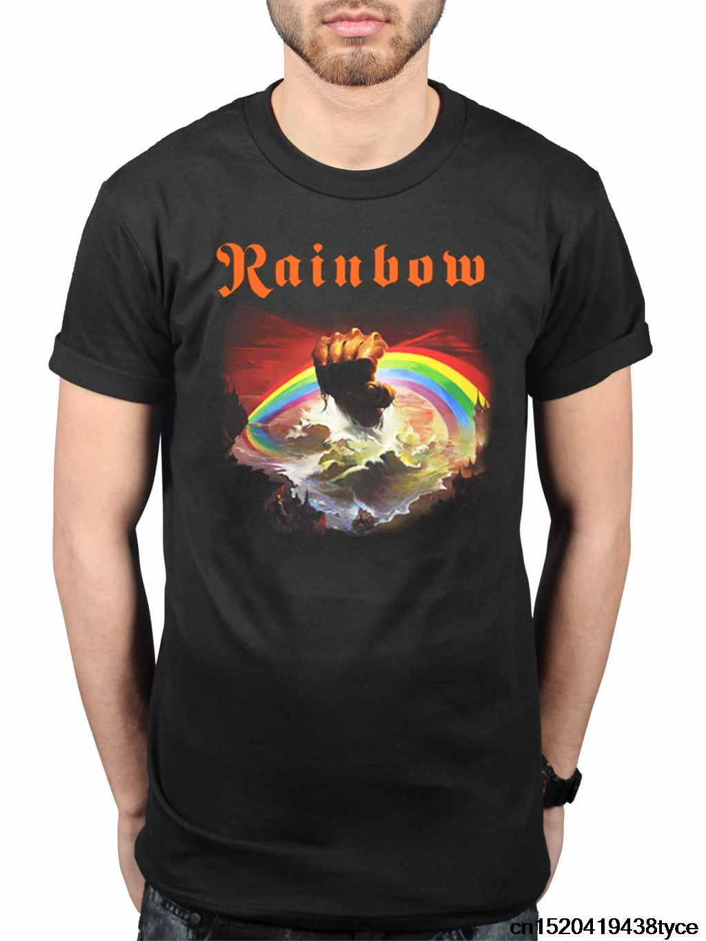 Новое поступление Мужская Радужная футболка с рисунком английская рок-группа