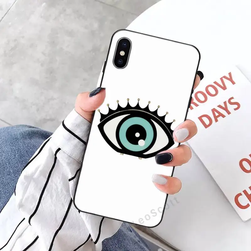 

evil eyes lucky article Phone Case for iPhone 11 12 mini pro XS MAX 8 7 6 6S Plus X 5S SE 2020 XR