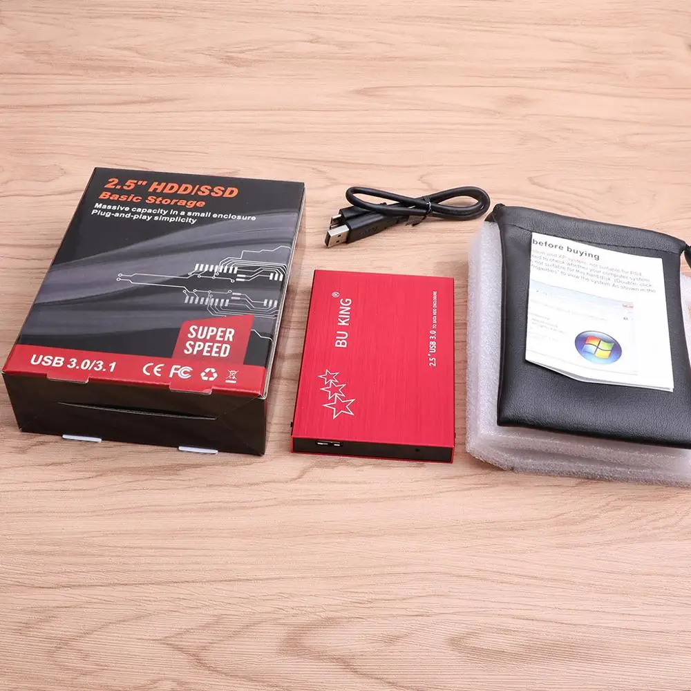 Внешний жесткий диск 2 5 дюйма для ПК ноутбука 120 ГБ 160 Гб 250 320 500 1 ТБ HDD внешний