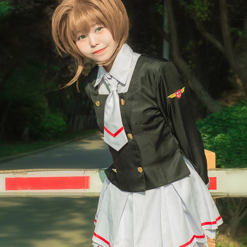 Костюм для косплея VEVEFHUANG Cardcaptor Sakura Clearcard костюм Kinomoto Tomoyo Daidoji школьная форма