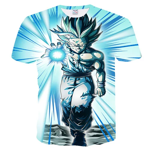Новинка Мужская 3D футболка Dragon Ball Z Ultra Instinct Goku Super Saiyan God Blue Vegeta летняя футболка с рисунком Топы - Цвет: TX-298