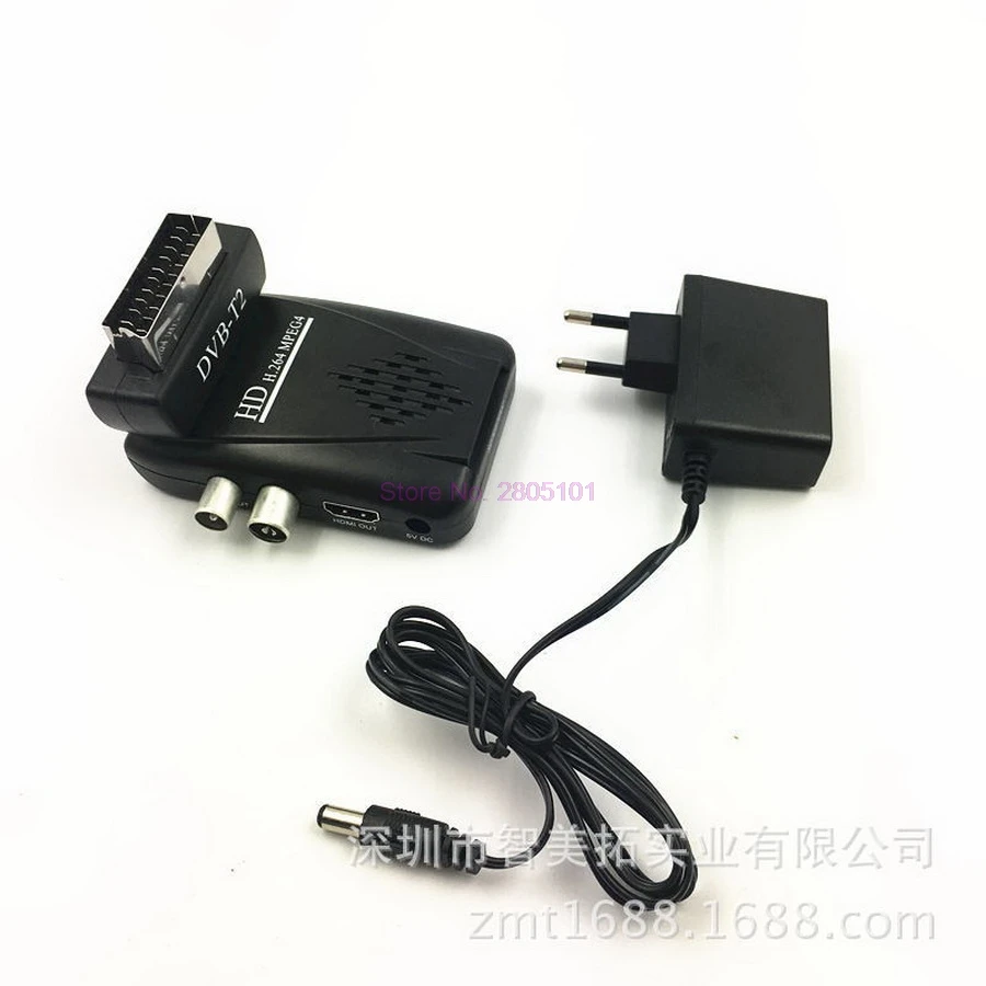 Dhl или fedex 10 шт. QS610 DVB T2 наземный приемник H.264 1080P цифровой HD Scart TV Box USB SD HDMI