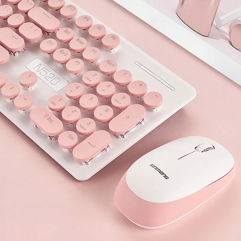 

KuWFi 2.4G USB Wireless Keyboard Mouse Combos Ergonomics Gaming Keyboard Optical Mouse for Macbook Windows Laptop Computer