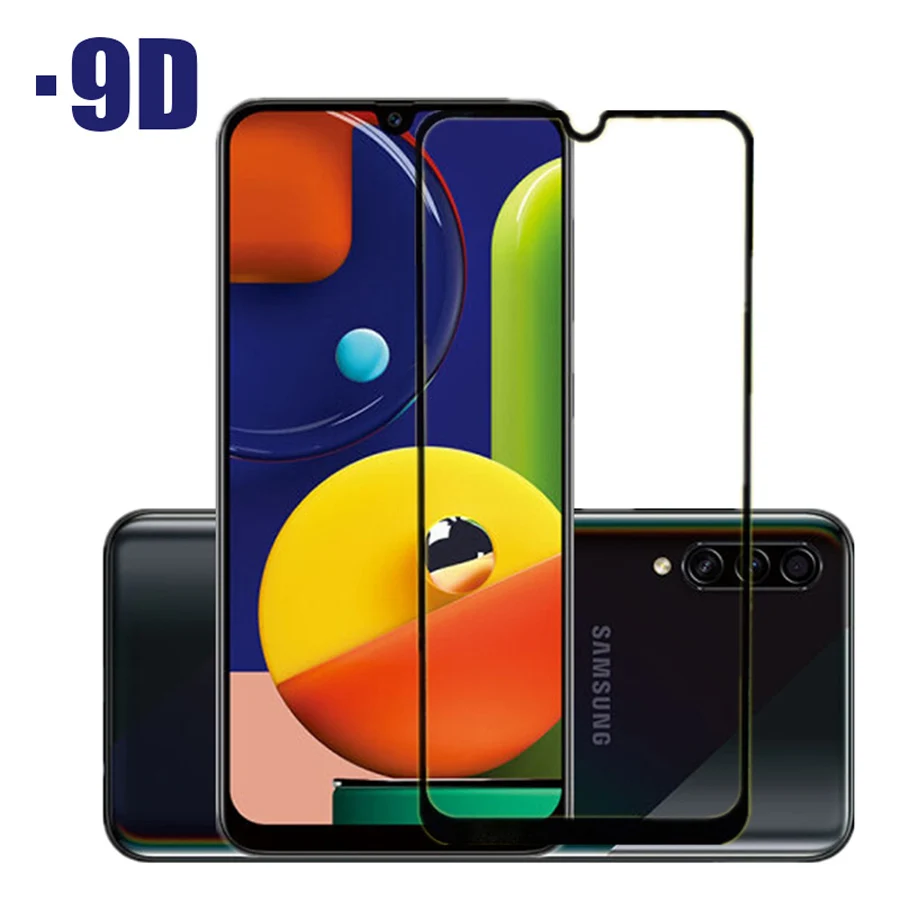 

3PCS 9D Full Cover Glass for Samsung Galaxy A50 A10 A70 A20 A40 A30 Screen Protector for Samsung A51 A71 A21S A31 A41 A11 A12