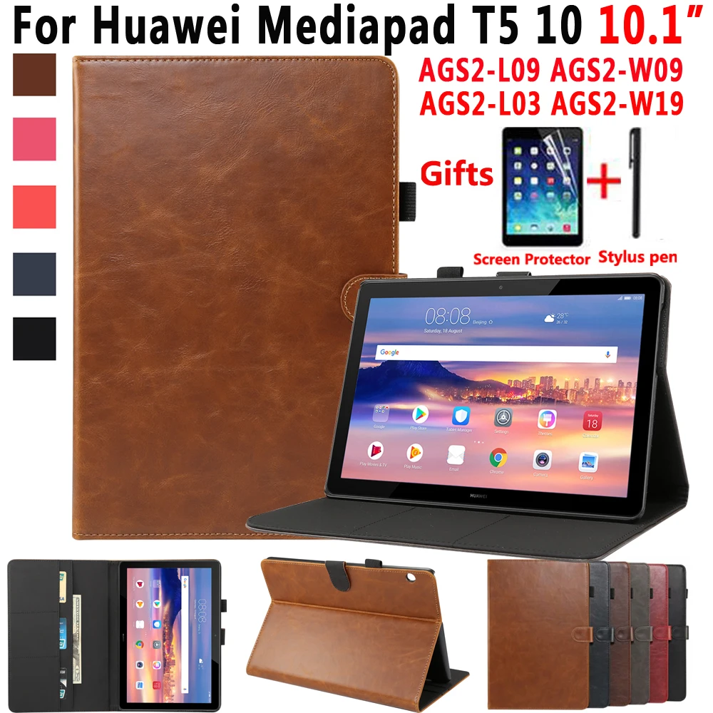 

Кожаный чехол премиум-класса для Huawei Mediapad T5 10 10,1 дюйма