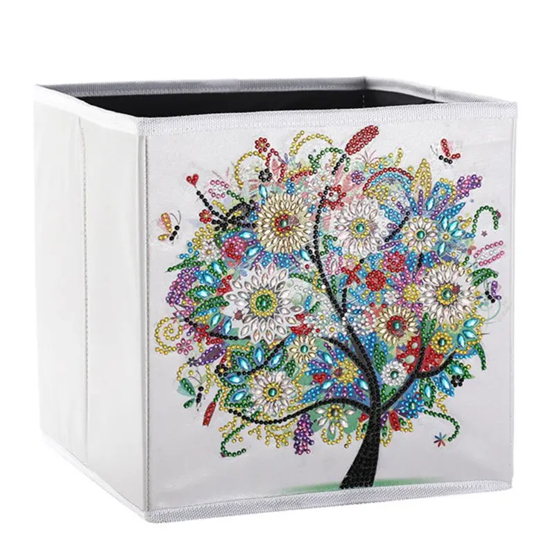 

Cosmetics Storage Container Sundries Case DIY Diamond Painting Storage Box Desktop Foldable Container Sundries Organizer E56C