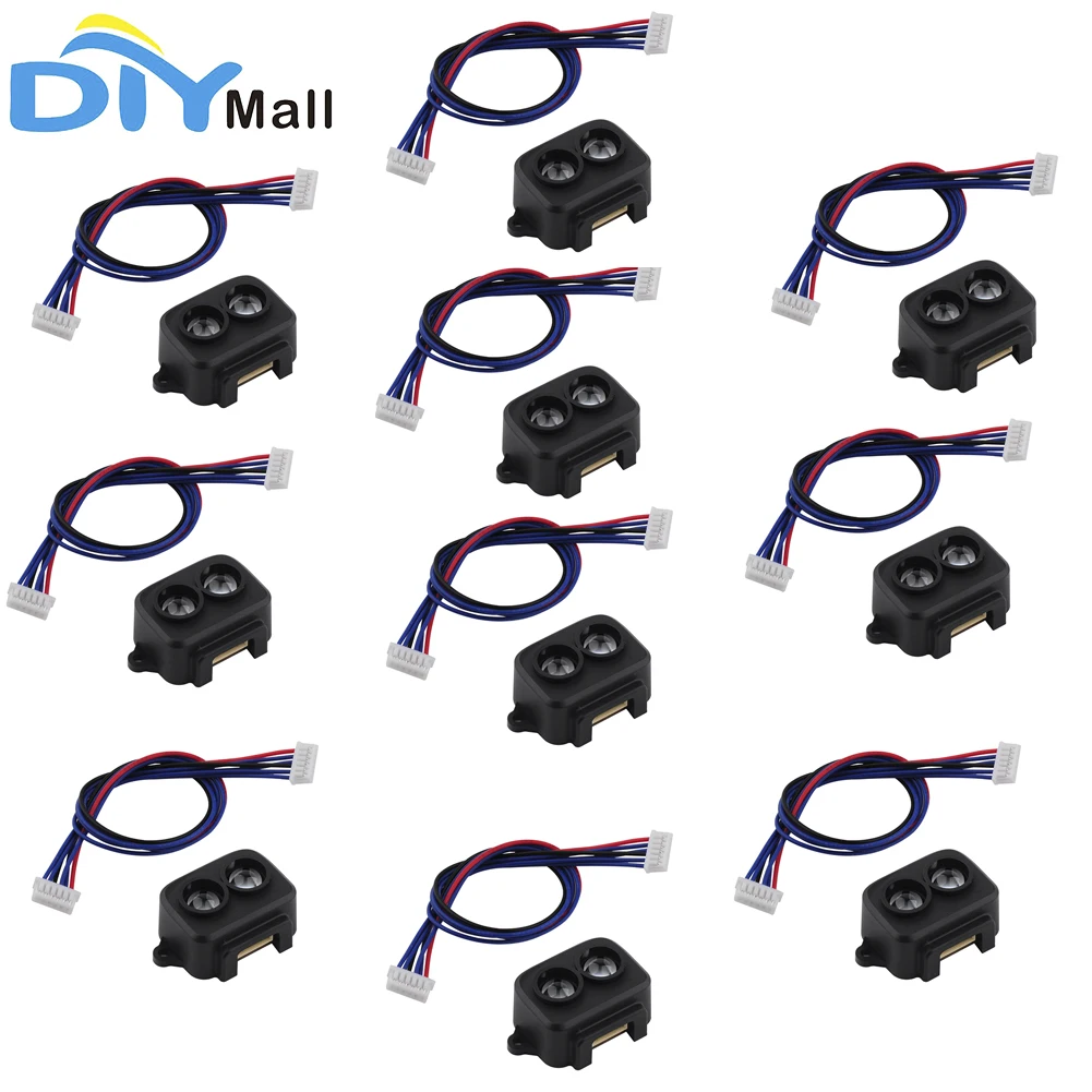 

10Pcs Benewake TF-Luna LiDAR Range Finder Sensor Single-Point Micro Ranging Module 5V UART IIC Interface With 6P 1.25mm Cable