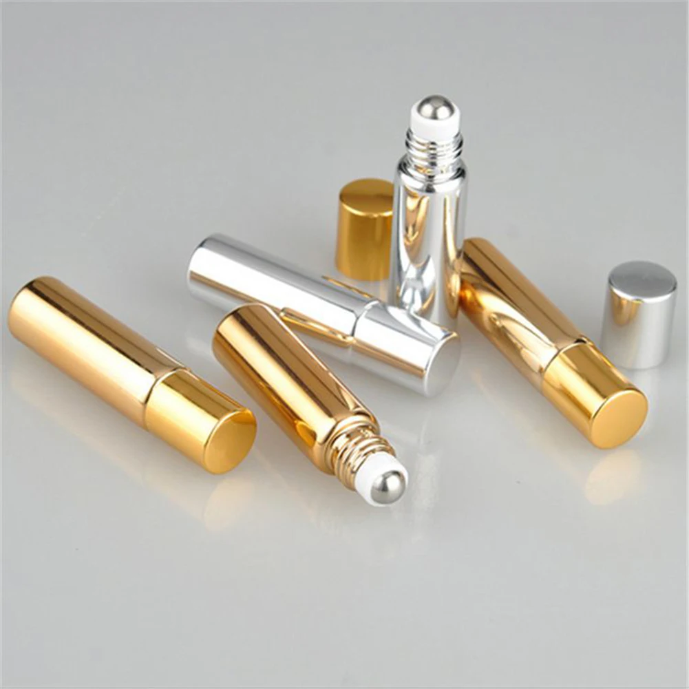 Mini Refillable Empty Makeup Glass Bottle With Eye Dropper Portable Glass Cosmetic Bottle Empty Essential Oil Storage Container
