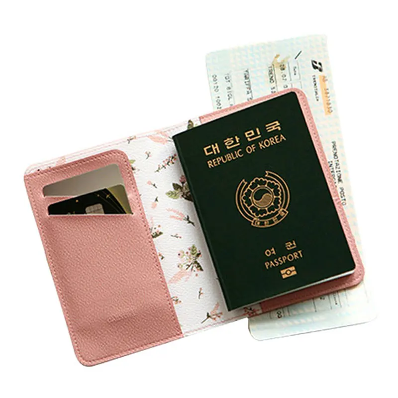 Чехол унисекс из искусственной кожи с мультяшным держателем для паспорта