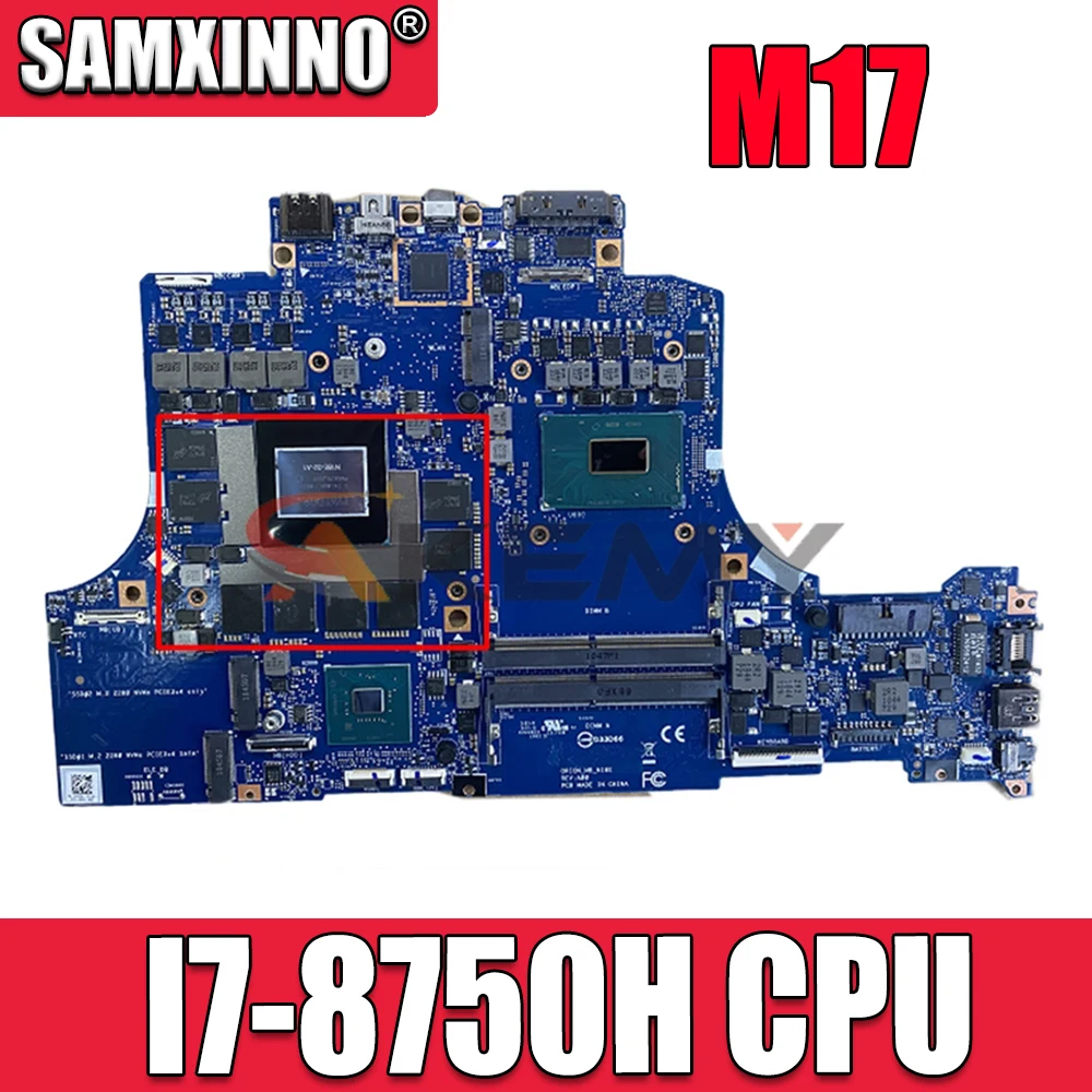 

Для DELL M17 материнская плата для ноутбука sr3y I7-8750H CPU с CN-03R2RY 03R2RY 3R2RY N18E-G2-A1 RTX2070 100% работает хорошо