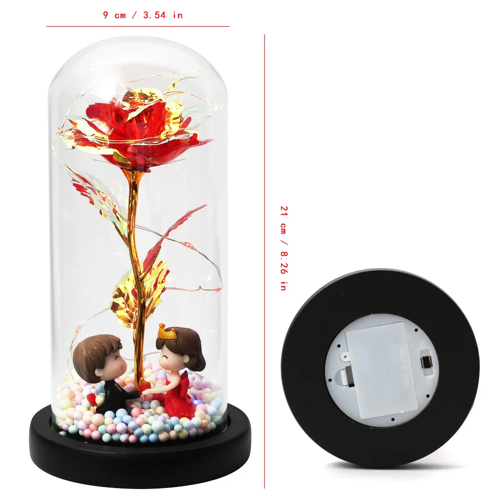 Фольга из 24-каратного золота искусственный цветок красавица чудовище в