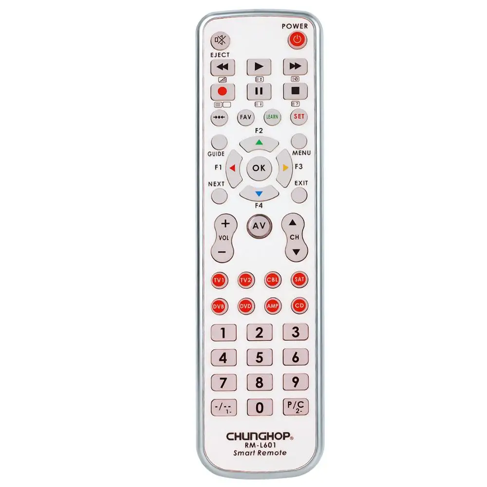 Chunghop комбинированный пульт дистанционного управления для ТВ SAT DVD CBL DVB-T AUX универсальный контроллер с кодом RM-L601 подсветкой