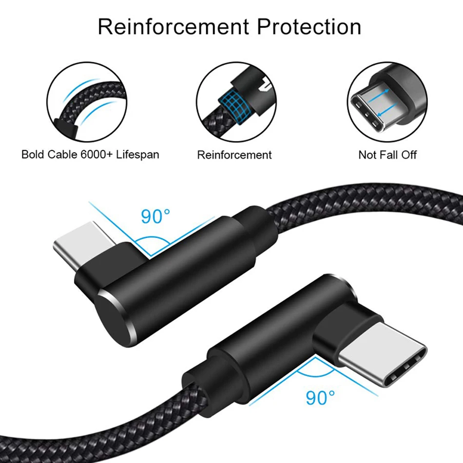 Кабель usb type-C для быстрой зарядки кабель Xiaomi Redmi Note 7 K20 samsung S9 S8 S10 Oneplus Pro USB-C шнур