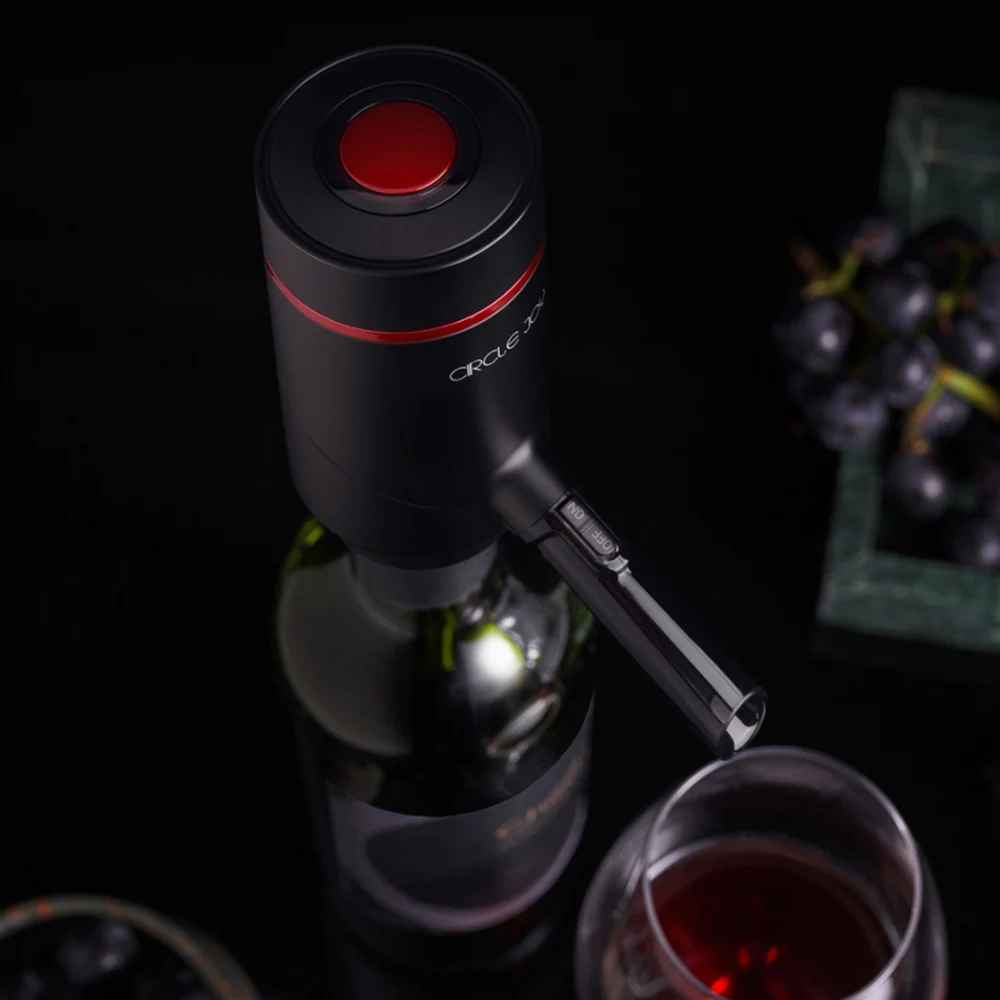 

Youpin Circle Joy Electric Wine Sobering 2 in 1 Wine Dispenser Set Easy and Efficient Fast Dispensing Wine USB Charging