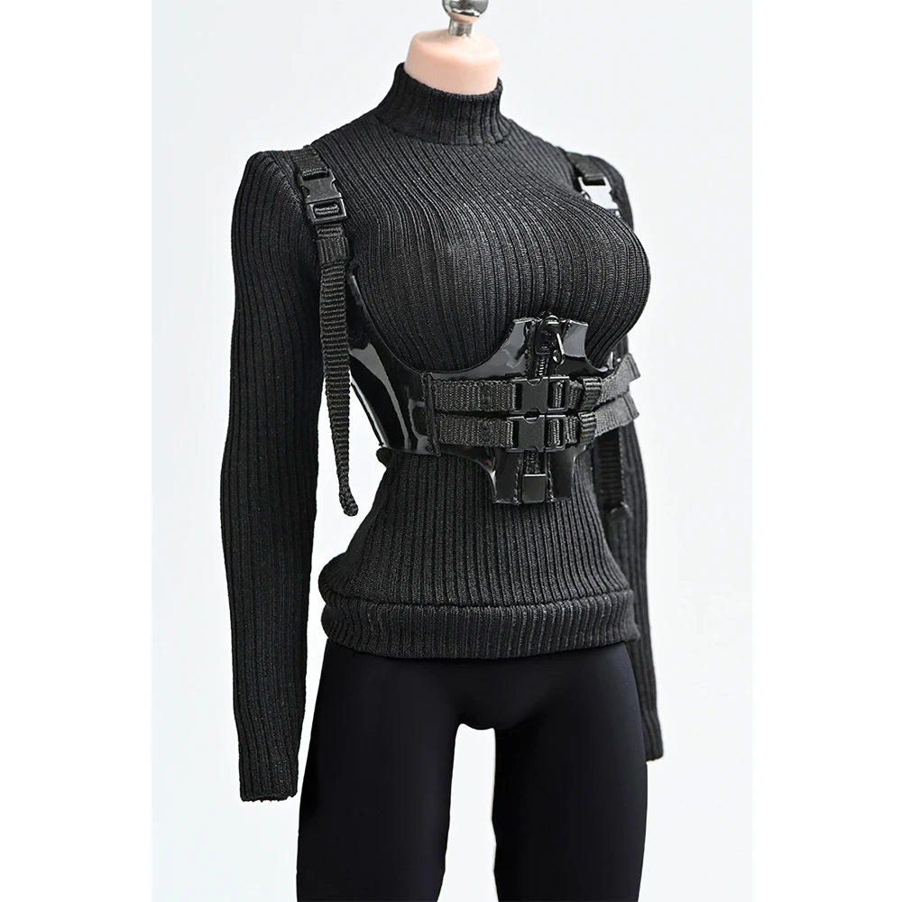 

1/6 scale female soldier functional wind sling waist dark black belt for 12 inch action figure body model accessories
