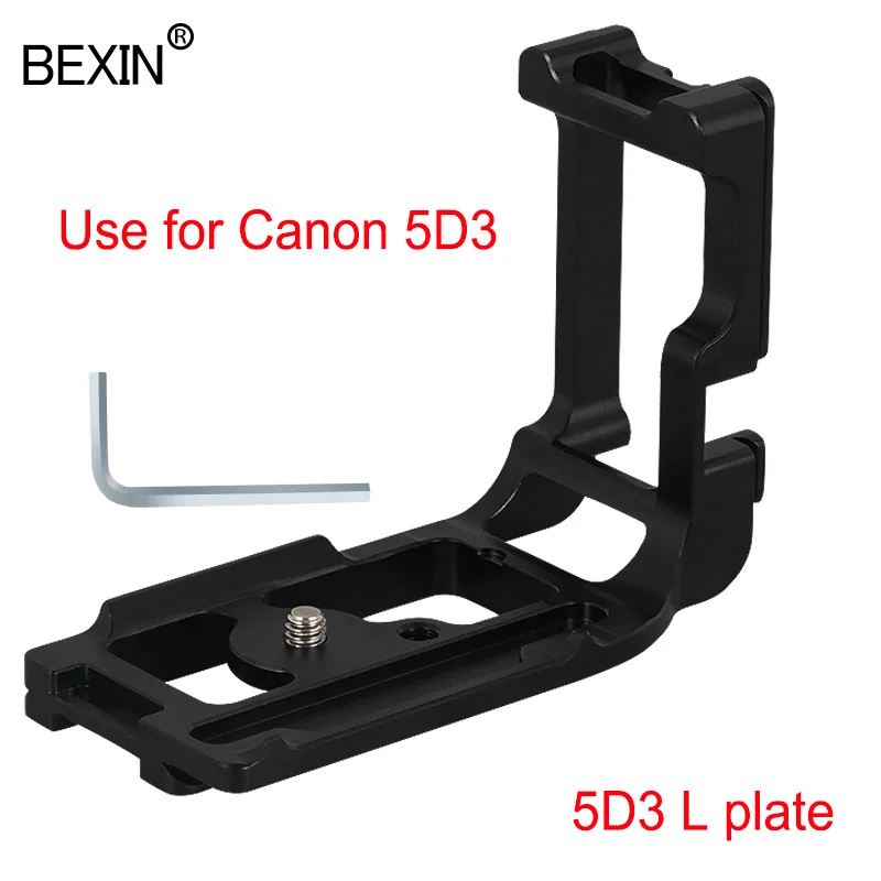 5D3 L plate Dslr камера l кронштейн пластина штатива головка крепление пластина быстросъемная L специальная пластина для Nikon D810 D800E ARCA зажим камеры - Цвет: 5D3 L plate