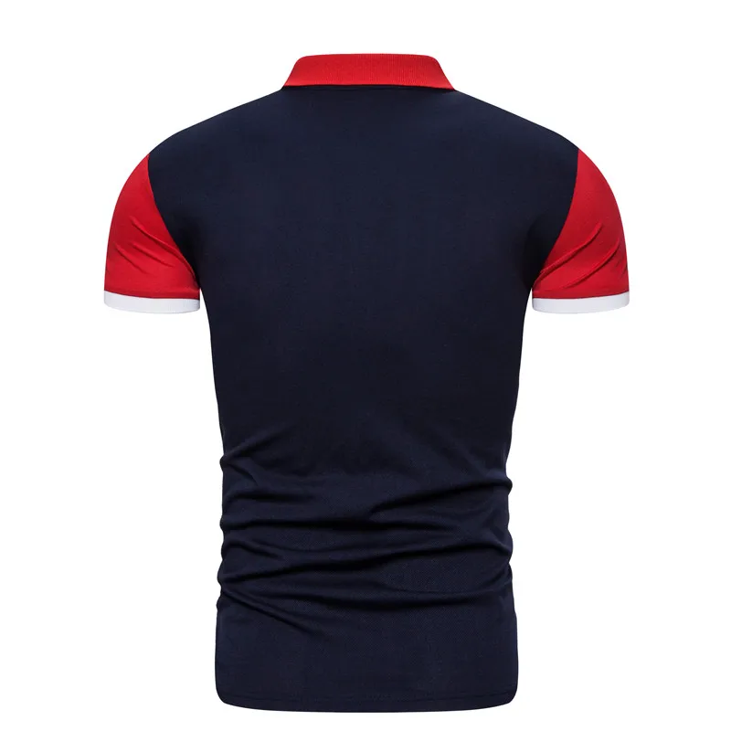 Рубашка поло мужская с вышивкой хлопок короткий рукав повседневная деловая лето