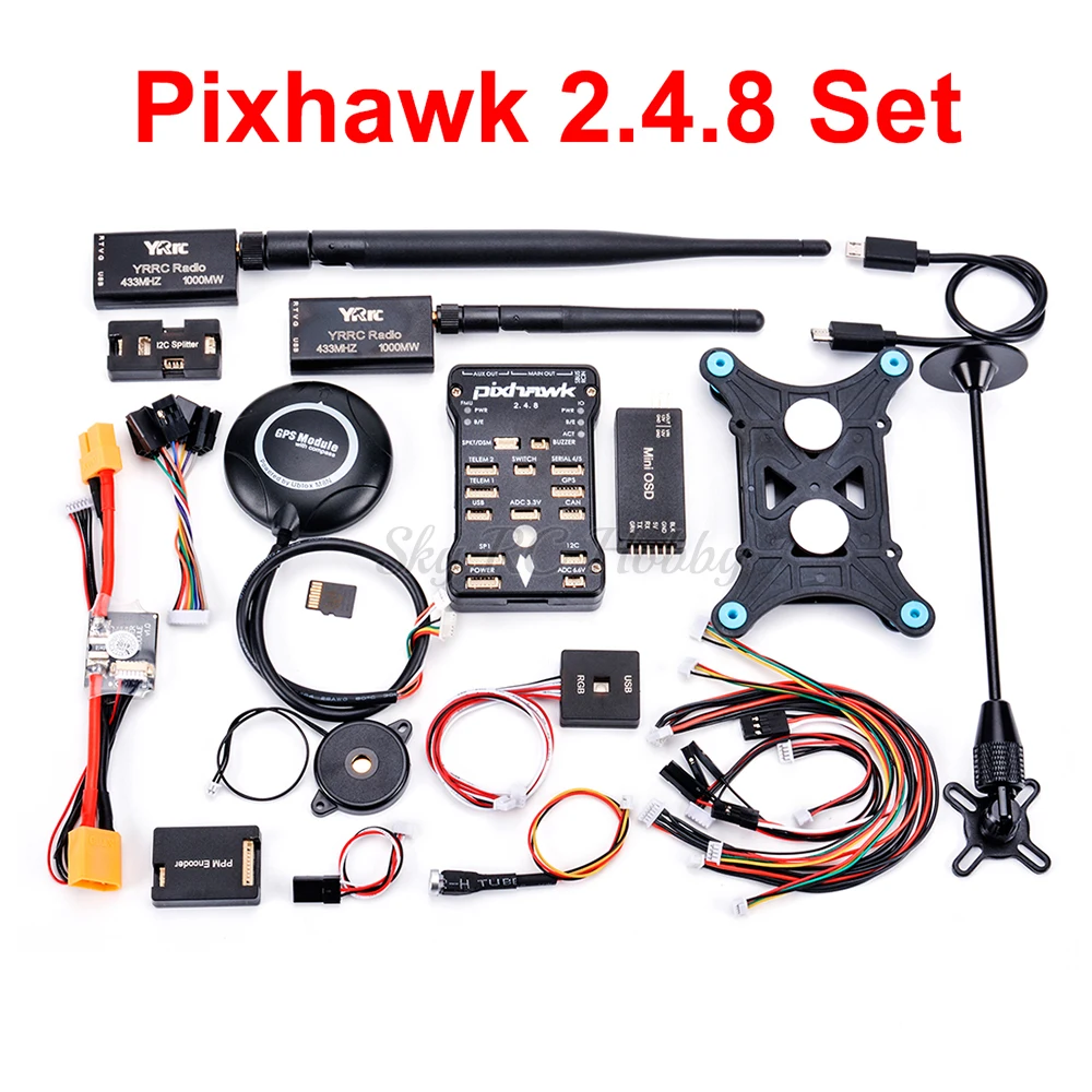 Пульт управления полетом Pixhawk PX4 PIX 2.4.8 32 бит M8N GPS Minim OSD PM переключатель