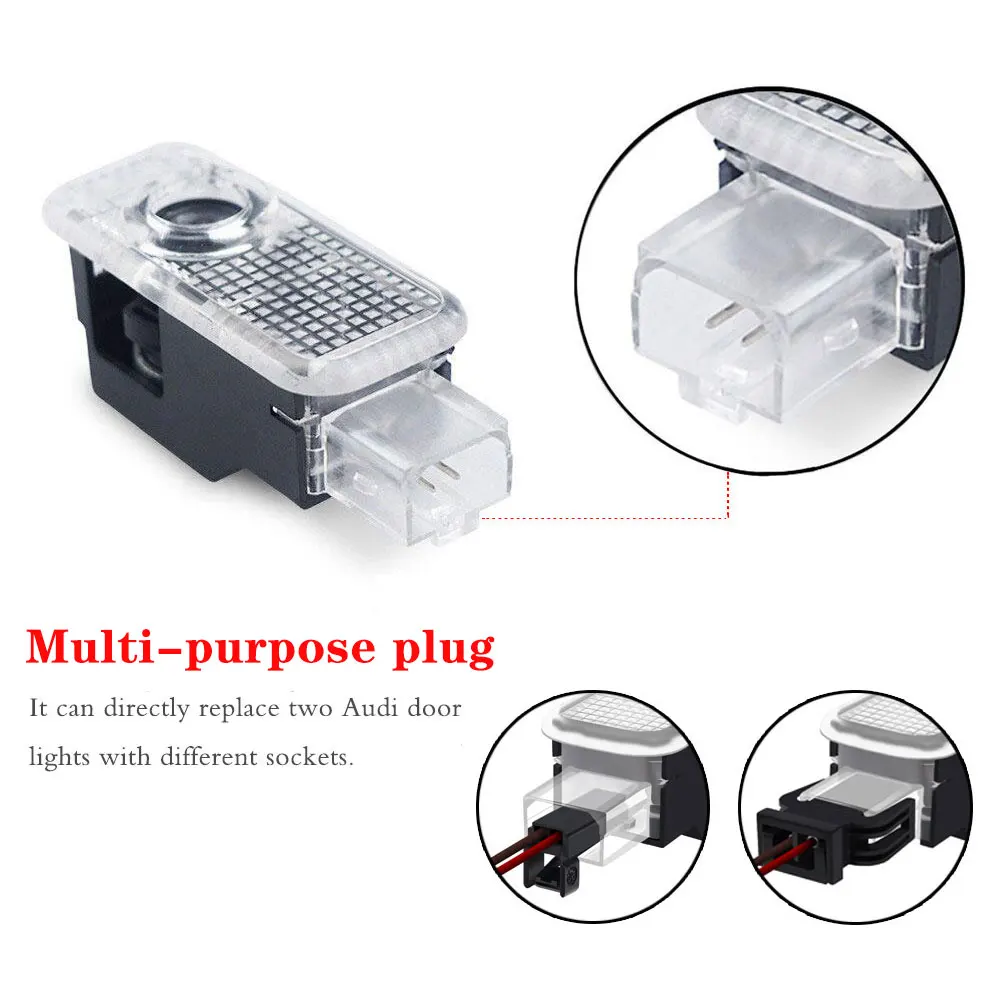 2 шт. автомобиля светодиодный Дверь Добро пожаловать Светильник проектор для AUDI A3