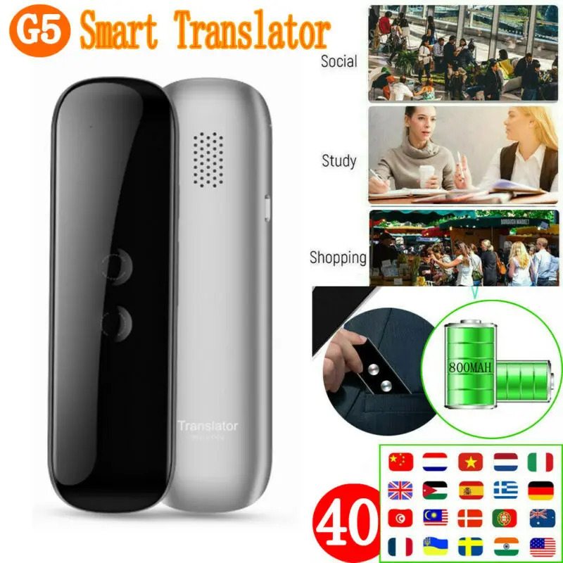 Translaty 40 языков умный переводчик мгновенный голосовой фото переводчик 2 цвета