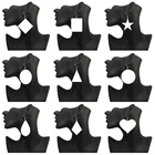 SOMESOOR 13 форм под заказ геометрические деревянные висячие серьги персонализированные фотографии печатные петли большой кулон Висячие для женщин Подарки
