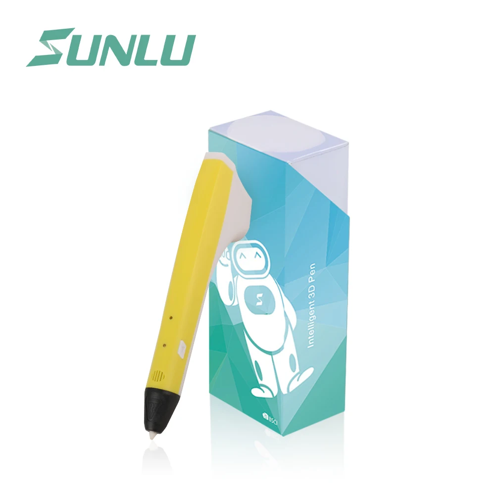 M1 3D pen (Yellow) SUNLU 3d принтер ручка для детей scible черный цвет рисунок карандаш поддержка 1,75 мм PLA PCl нити как подарок на день рождения - Цвет: M1 3D pen (Yellow)