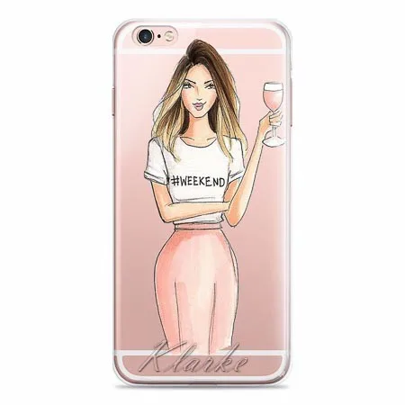 Красивый дизайнерский прозрачный ТПУ чехол для Iphone 11 pro X s 5S SE 7 8 Plus Модный чехол для мобильного телефона s