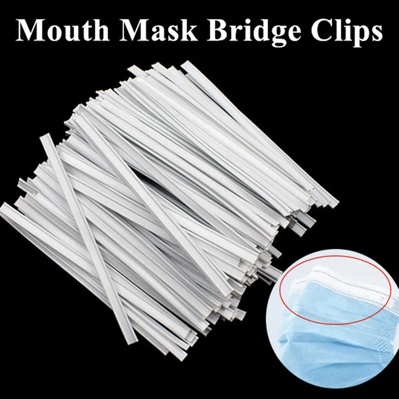 100 шт. двухъядерный выделенный зажим для мостика носа одноразовая маска лица