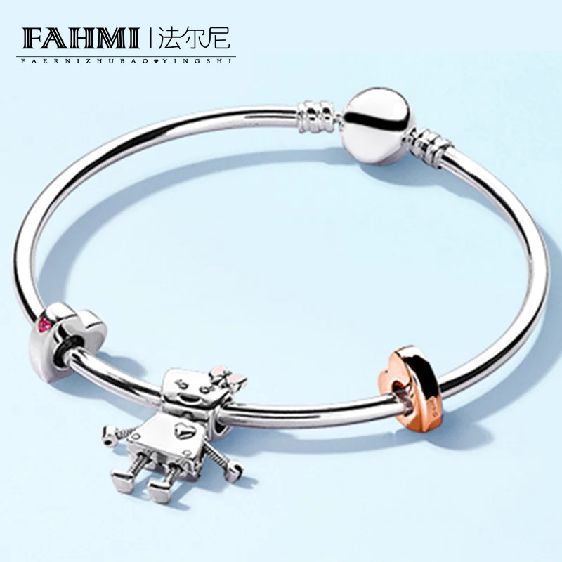 

2020 100% 925 Sterling Silver Brand New Bracelet Bella And Friends Bracelet Set Suitable For DIY Family Friends Gift