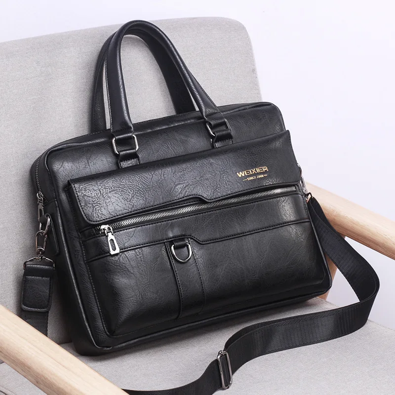 

Vintage Leather Men's Bag Genuine Leather Messenger Bag Men Shoulder Bags Male Laptop Briefcase Bag Casual Men Handbag