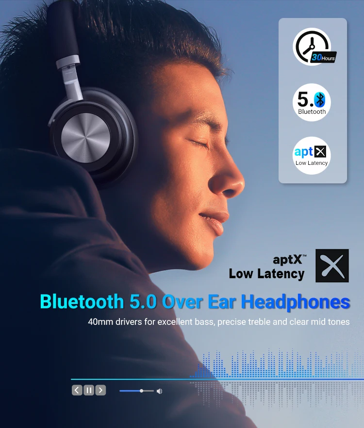 Новые Langsdom BT30 aptX-LL низкие задержки беспроводные bluetooth наушники aptx hd 5,0 с микрофоном Басс Игровые наушники для ТВ PC PUBG