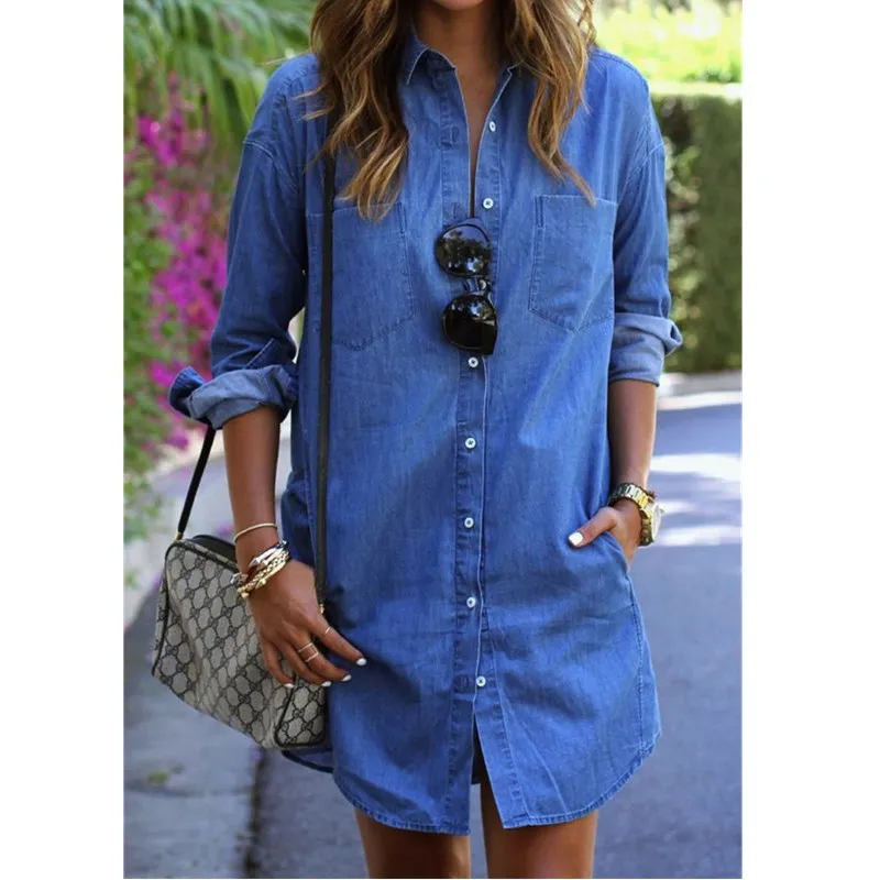 Женская одежда для девочек сезон лето-осень Повседневная Уличная джинсовая