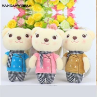 1pcs 13cm cute kawaii bear plush toys cartoon doll stuffed animal small bouquet plush bear pendant for christmas gift 2021 hot