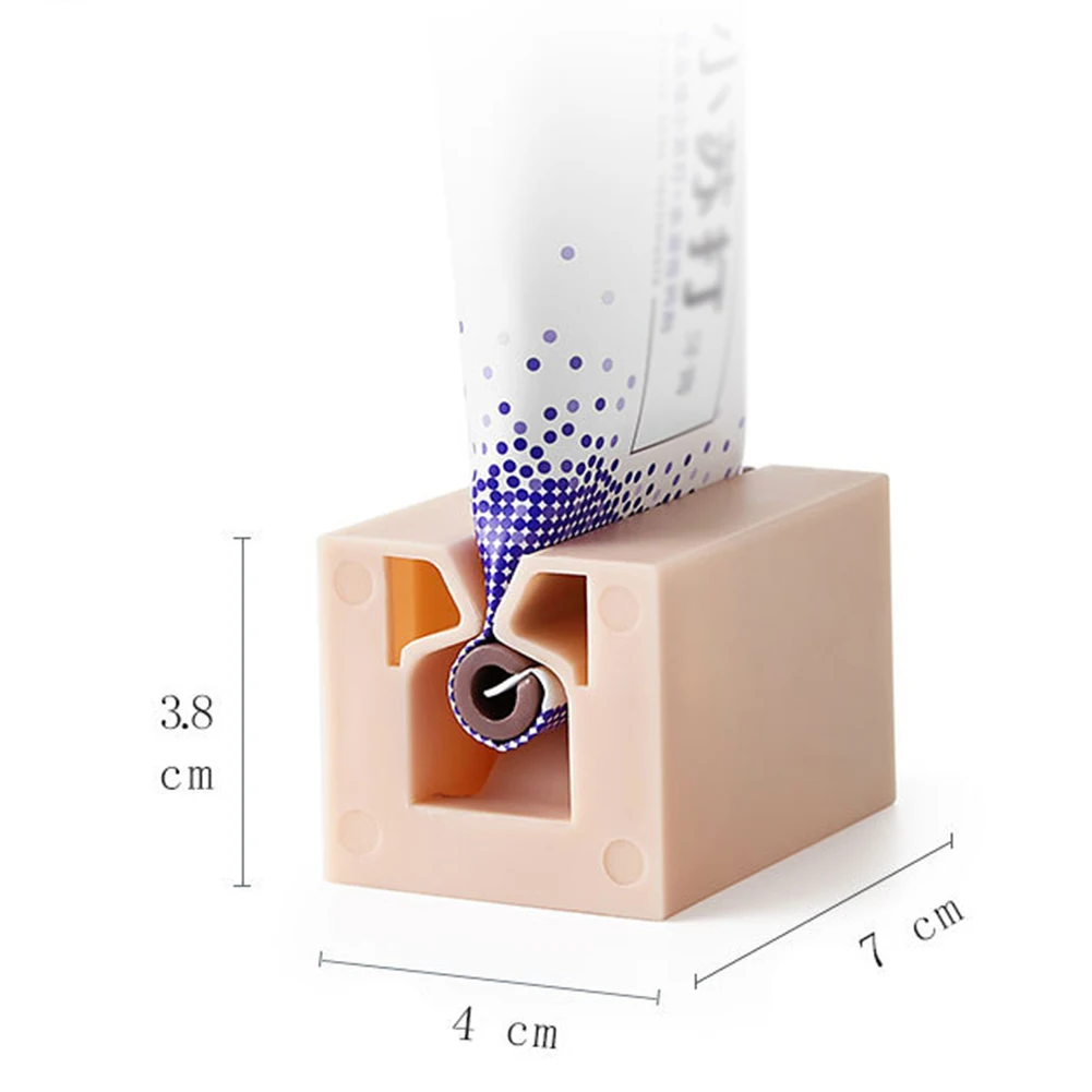 

Plastic Tooth Paste Tube Squeezer Easy Rolling Toothpaste Holder Dispenser