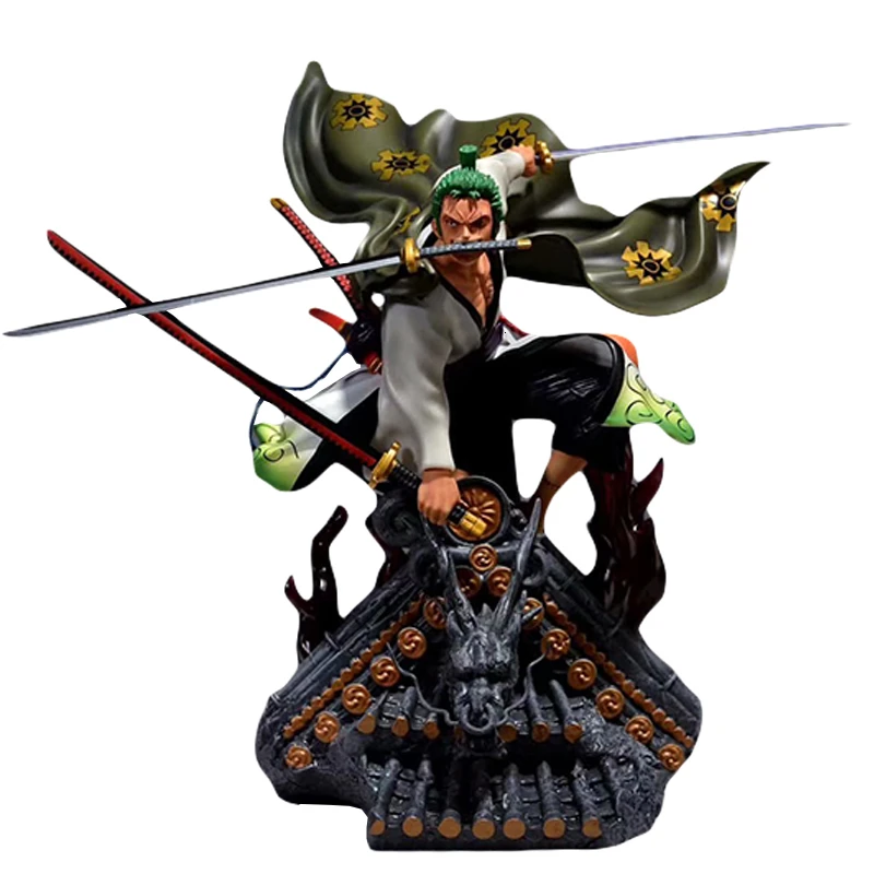 Online One Piece Abbildung GK Kimono Lorenor Zorro Pvc Modell Anime Sammlung Spielzeug Über Größe KO Exquisite Qualität Desktop Dekoration