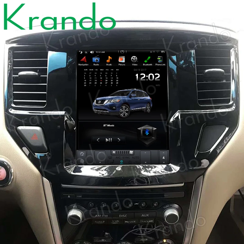 

Krando Android 7.1 10.4" Tesla Vertical Screen For Nissan Pathfinder Car Radio GPS Multimedia System Navigation Head Unit