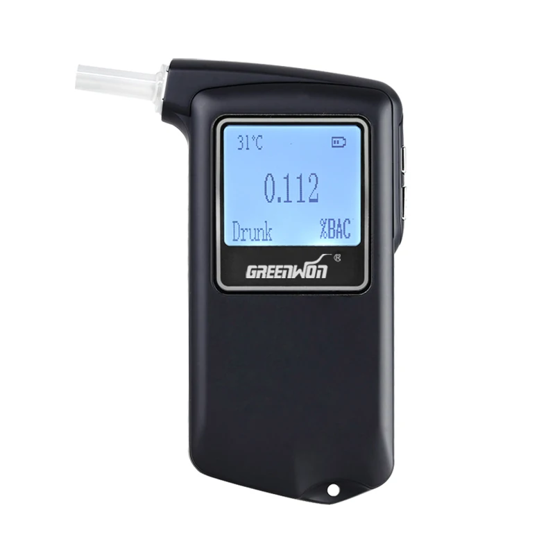 

Prefessional Police Digital Fuel cell sensor breath alcohol tester Breathalyzer AT-868F