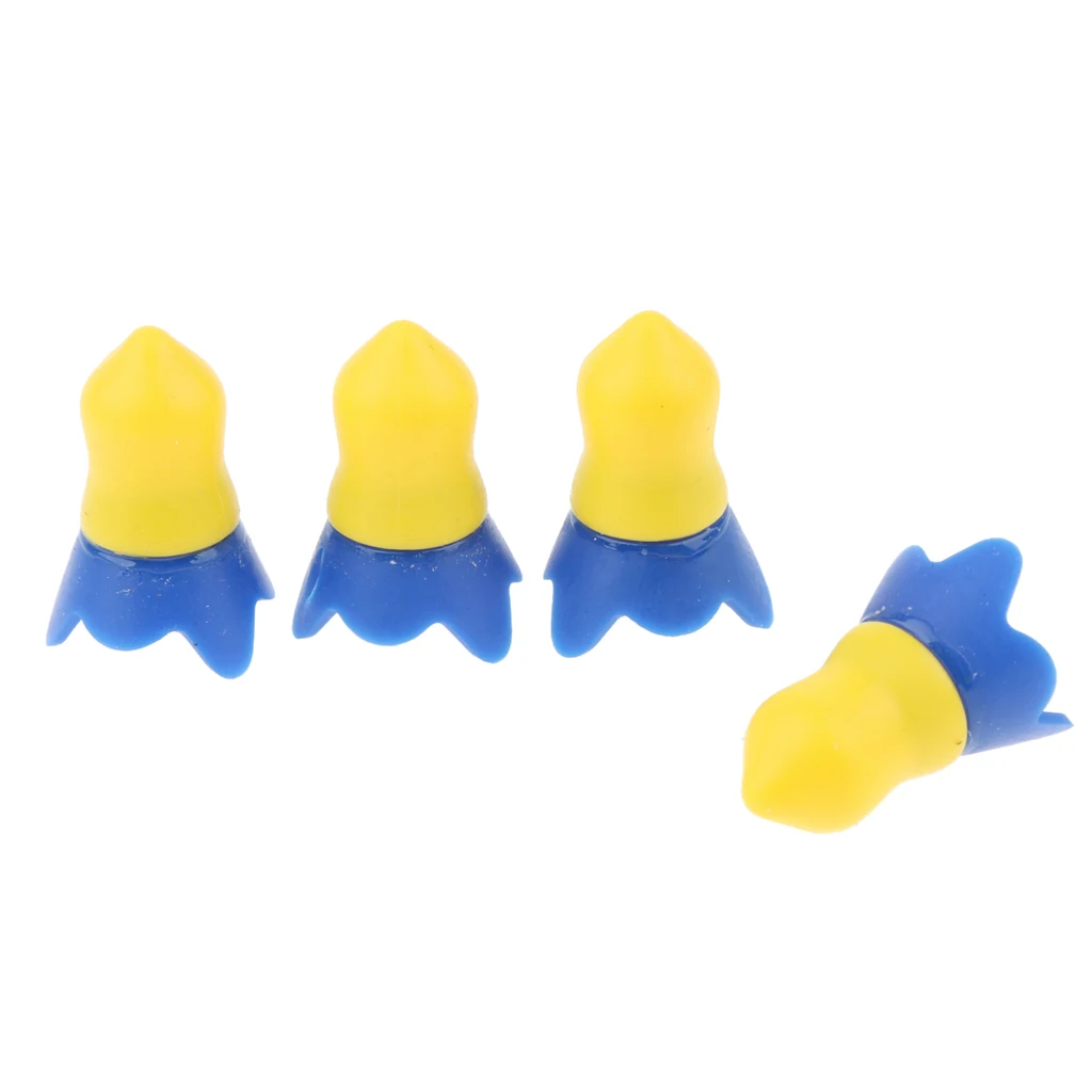 

4x Silicone Hearing Protection Earplug Noise Reduction Earplug Ear Protector for Airplane, Home, Travel