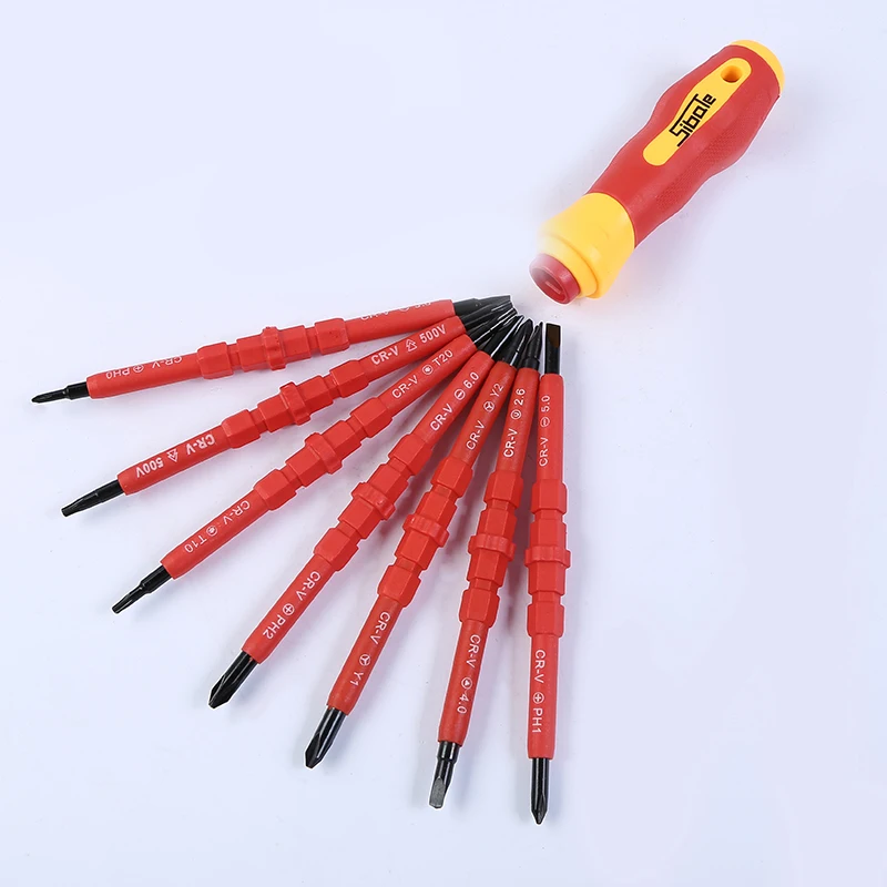 Фото Insulated Screwdriver Set 7 Piece Milwaukee Electrical Electrician Hand Tool Multifunctional Opening Repair Precision Инструменты Insulated Screwdriver Set 7 Piece Milwaukee Electrical Electrician Hand Tool Multifunctional Opening Repair Precision Инструменты