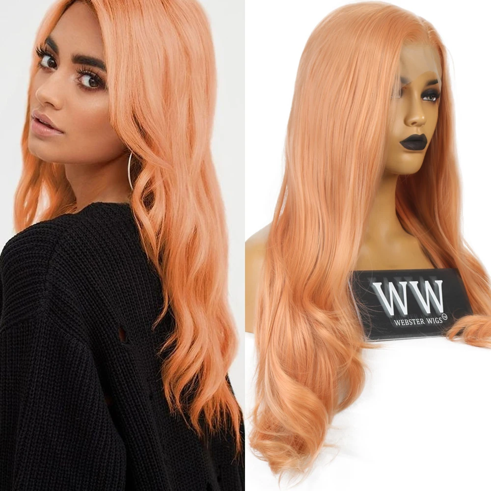 

FANXITON натуральные волнистые кружевные передние парики Высокая температура половина руки связанные синтетические волосы косплей парики для...