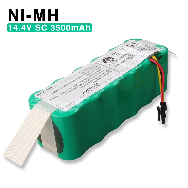 

Никель-металлогидридный аккумулятор 14,4 В SC 3500 мА/ч для робота-пылесоса Ecovacs CR120 panda X500 X580 Dibea X500 X580 X600