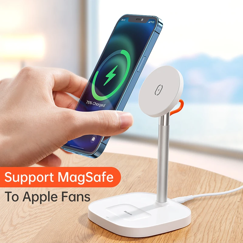 20w wireless magnetic charger stand charging dock station phone holder bluetooth headset charger for iphone 12 11 pro airpod pro free global shipping