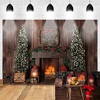 Рождественская фотография фон для фотостудии дети Рождественская елка счастливый Рождественский фон для семейвечерние Фотофон