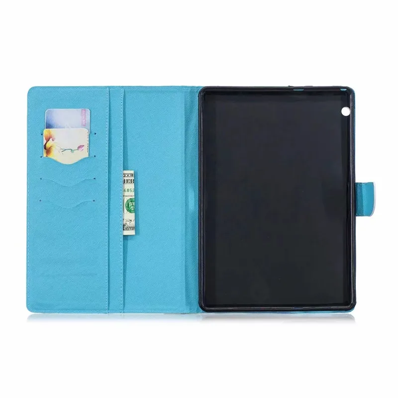 Чехол для Huawei MediaPad T3 10 9 6 &quotKawaii Единорог кошка щенок кожаный чехол планшета Etui Funda