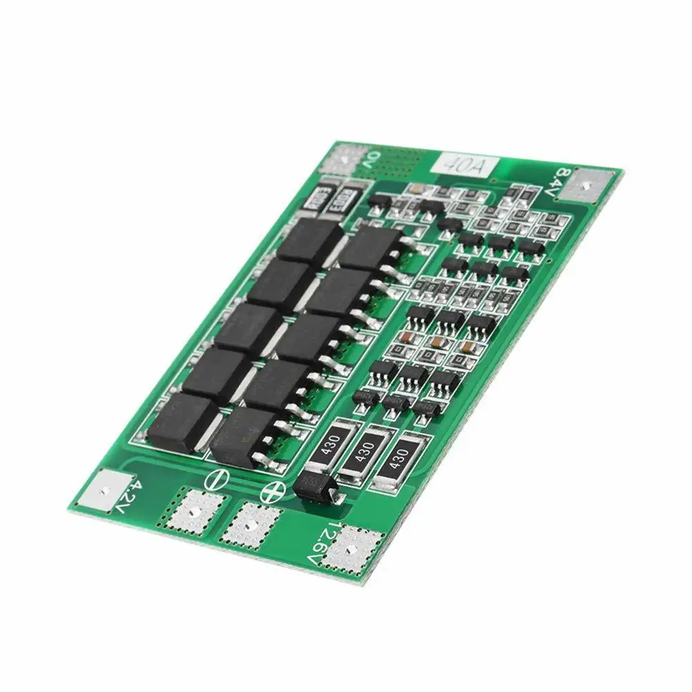 

Защитная плата BMS 3S 40A для аккумулятора со сбалансированной версией для дрели 11,1 В 12,6 в 18650 литиевая батарея 40 А для мотоцикла